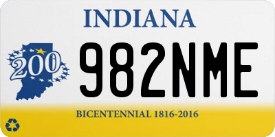 IN license plate 982NME