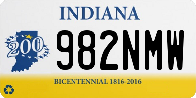 IN license plate 982NMW