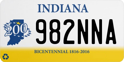 IN license plate 982NNA