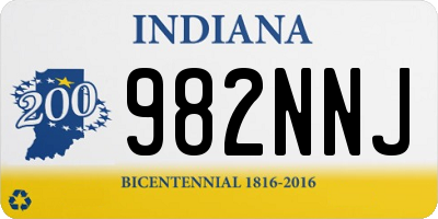 IN license plate 982NNJ