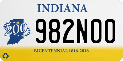 IN license plate 982NOO