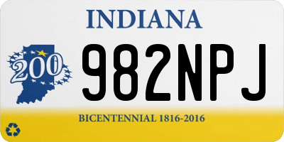 IN license plate 982NPJ