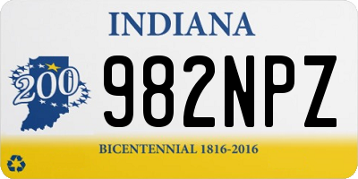 IN license plate 982NPZ