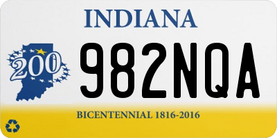 IN license plate 982NQA