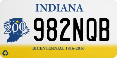 IN license plate 982NQB