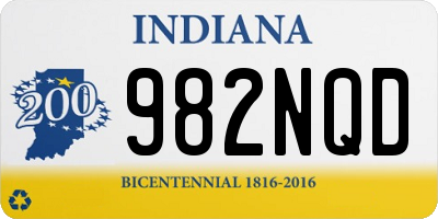 IN license plate 982NQD