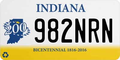 IN license plate 982NRN