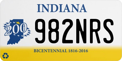 IN license plate 982NRS