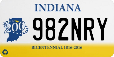 IN license plate 982NRY