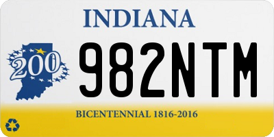 IN license plate 982NTM