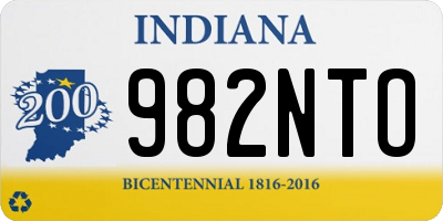 IN license plate 982NTO