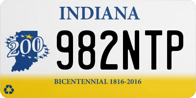 IN license plate 982NTP