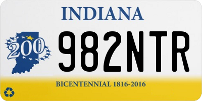 IN license plate 982NTR