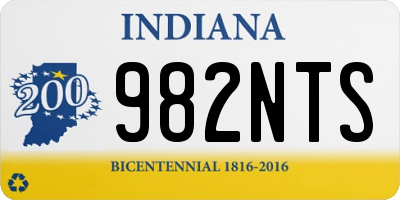 IN license plate 982NTS