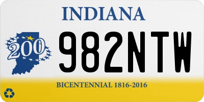 IN license plate 982NTW