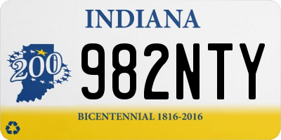 IN license plate 982NTY