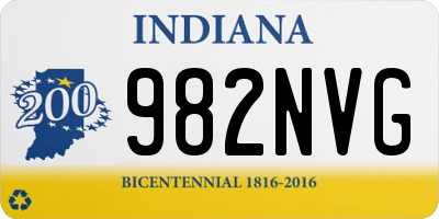 IN license plate 982NVG