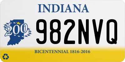 IN license plate 982NVQ