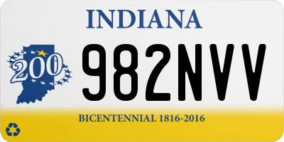 IN license plate 982NVV