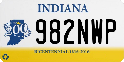 IN license plate 982NWP