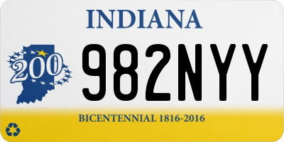 IN license plate 982NYY
