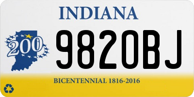 IN license plate 982OBJ