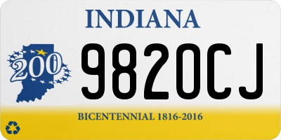 IN license plate 982OCJ