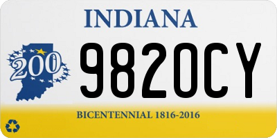 IN license plate 982OCY