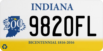 IN license plate 982OFL