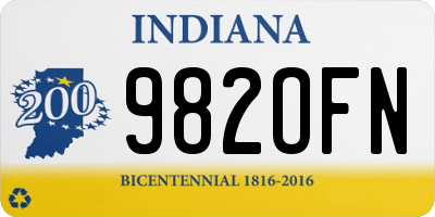 IN license plate 982OFN