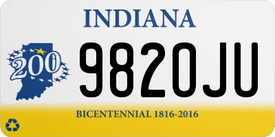 IN license plate 982OJU