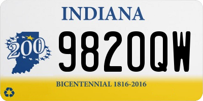 IN license plate 982OQW