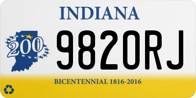 IN license plate 982ORJ