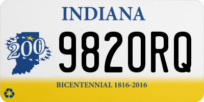 IN license plate 982ORQ