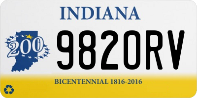 IN license plate 982ORV