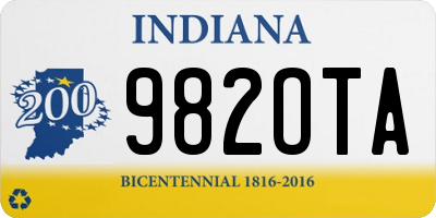 IN license plate 982OTA