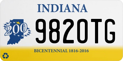 IN license plate 982OTG
