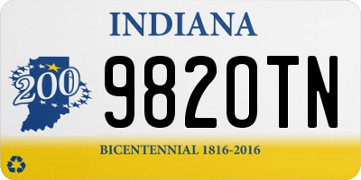 IN license plate 982OTN