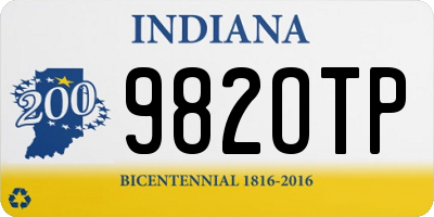 IN license plate 982OTP
