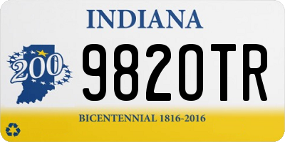 IN license plate 982OTR