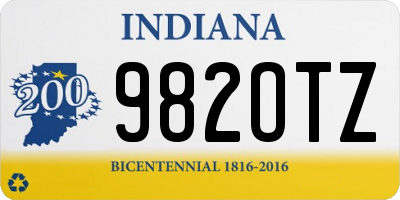IN license plate 982OTZ
