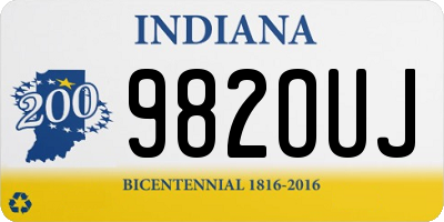 IN license plate 982OUJ