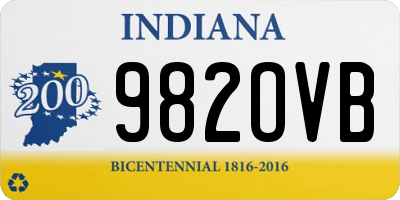 IN license plate 982OVB