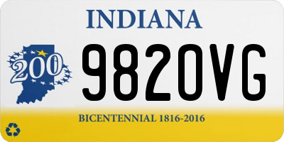 IN license plate 982OVG