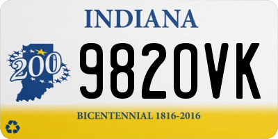 IN license plate 982OVK