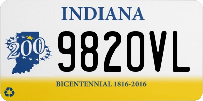 IN license plate 982OVL