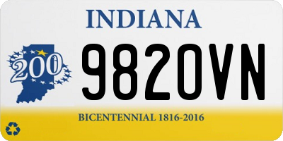 IN license plate 982OVN