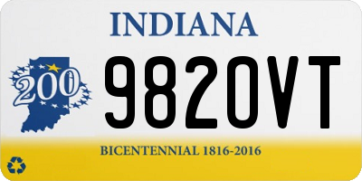 IN license plate 982OVT