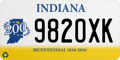 IN license plate 982OXK