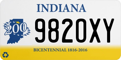 IN license plate 982OXY